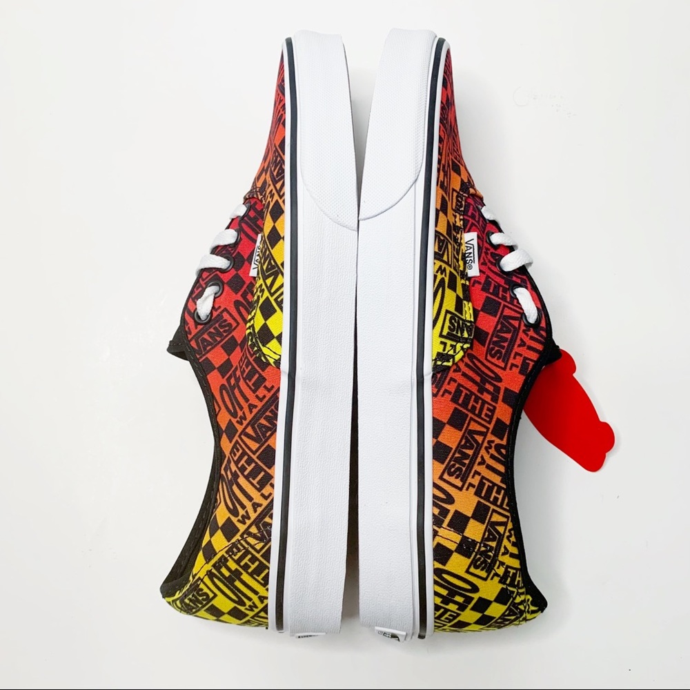 Vans Logo Flame Authentic Classic Skate Shoes - Picture 6 of 10